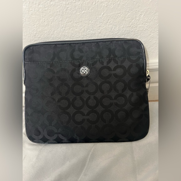 NWOT Coach Tablet Cover Black Signature iPad Sleeve Case - Picture 2 of 16